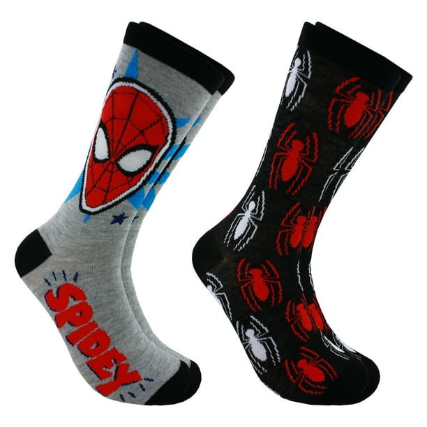 Marvels Spiderman Crew Socks Adult Size Large 10-13 Brand New One Pair Marvels Spiderman Crew Socks Adult Size Large 10-13 Brand New One Pair